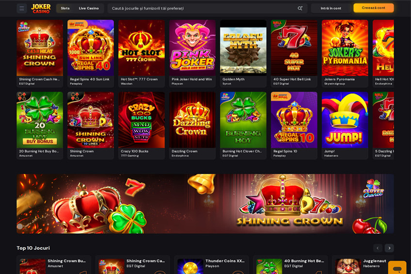 Bonus de bun venit la Joker Casino
