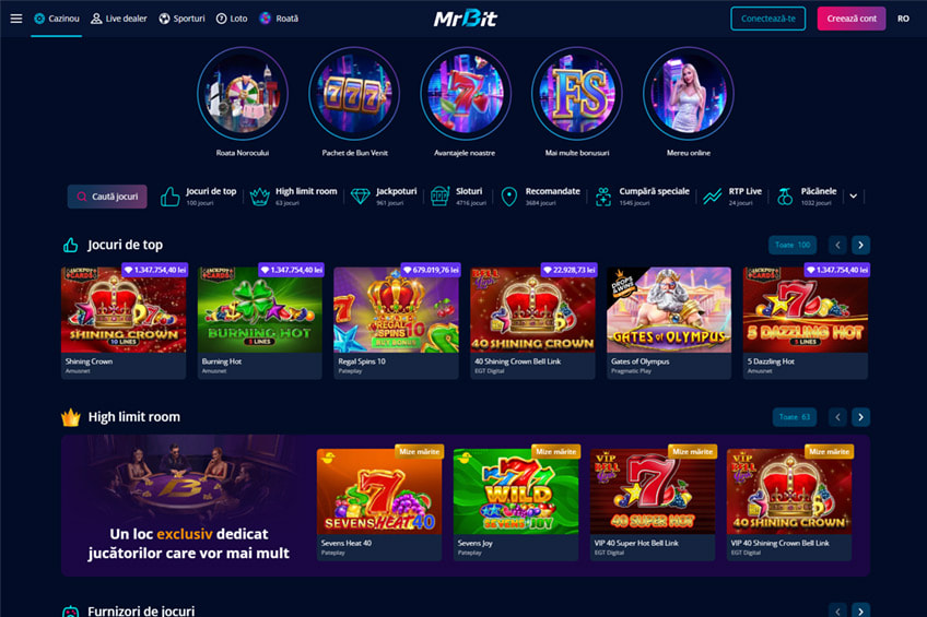 Cazinou online Mr Bit