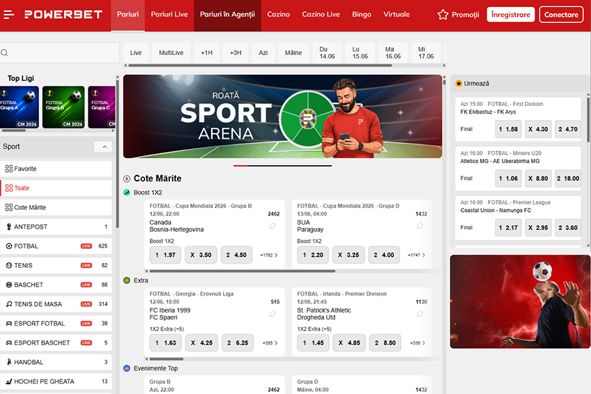 Casă de pariuri online Powerbet