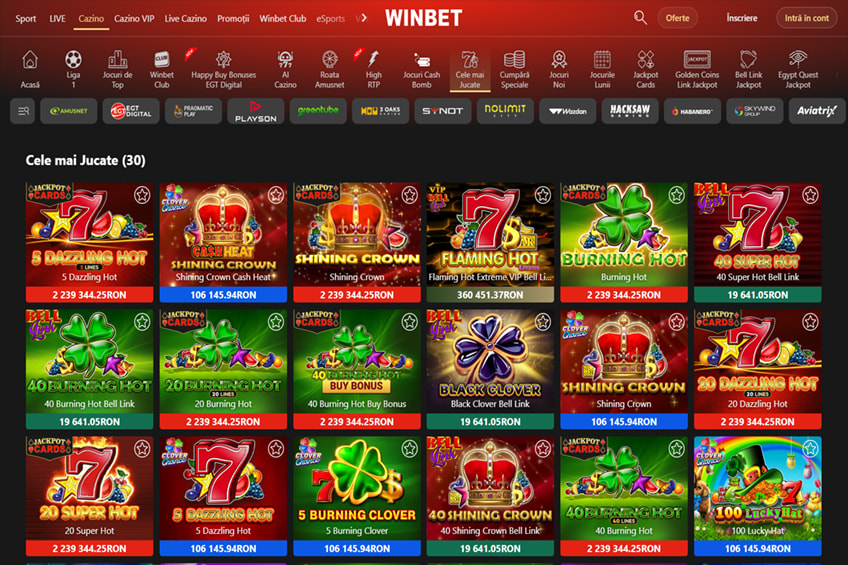Winbet păcănele online